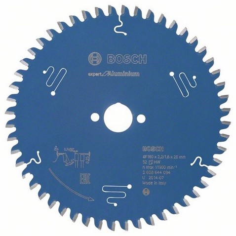 BOSCH Пильный диск EXР AL (древесина, пластик, цв.металл) 160х20-52Т