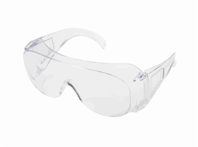 Очки защитные О35 ВИЗИОН StrongGlass (2-1.2 РС), защита глаз сверху и с боков (прозрачные)