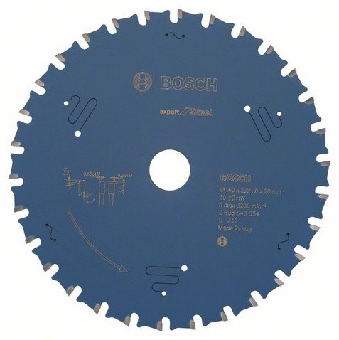 BOSCH Пильный диск EXР SL (черные металлы) 160х20-30Т