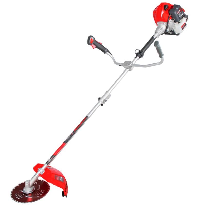 Триммер бенз. VERTON garden BR-561M Professional (Электрозапуск, V двигателя 56 см3,мощность 2.8 л.с./2.1 кВт,профессиональный ранец,разборная штанга,диск 40т,катушка) + Диск для триммера VERTON DOUBLE MOWING TD02 (внеш. Ø 255 мм, посад. Ø 25.4 мм, 4