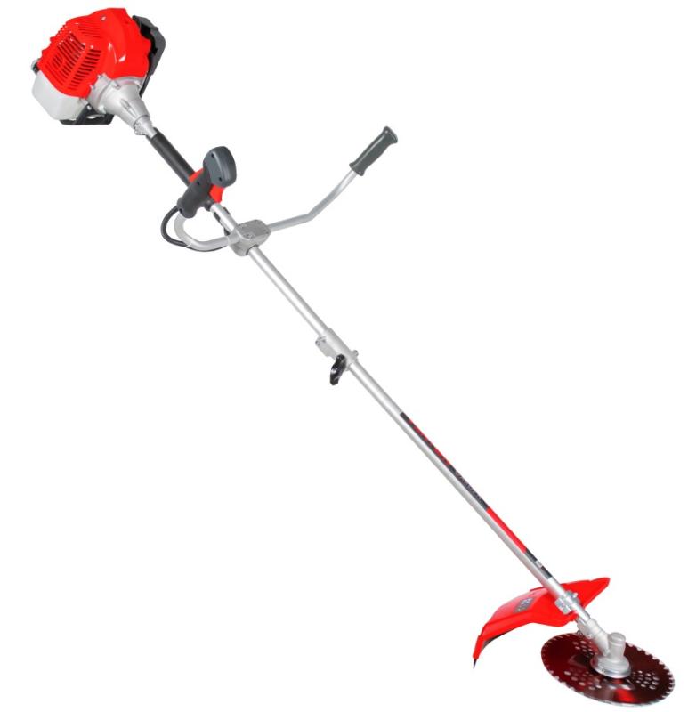 Триммер бенз. VERTON garden BR-561M Professional (Электрозапуск, V двигателя 56 см3,мощность 2.8 л.с./2.1 кВт,профессиональный ранец,разборная штанга,диск 40т,катушка) + Диск для триммера VERTON DOUBLE MOWING TD02 (внеш. Ø 255 мм, посад. Ø 25.4 мм, 4