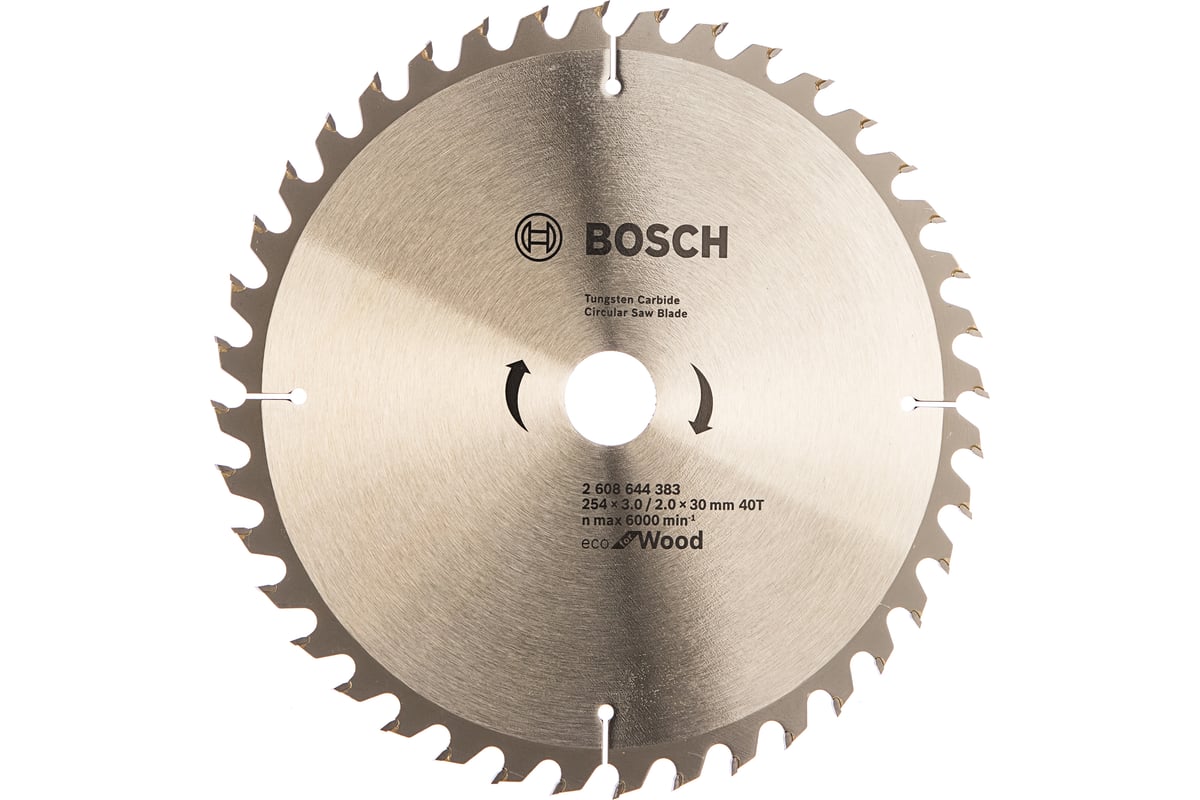 BOSCH Пильный диск ECO WO  (по дереву) 254х30-40Т
