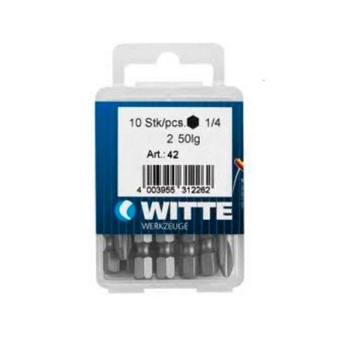 Бита 1/4" DIAMOND BITFLEX РН2х25 пластик уп. (5шт/уп) /WITTE
