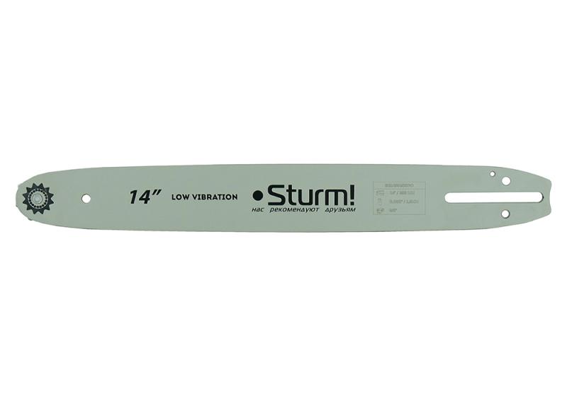 Пильная шина 14&amp;ampquot Sturm! Паз 1,3мм, 3/8&amp;ampquot, 52зв, хвостовик PO (OREGON K041/A041)