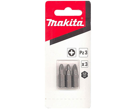 MAKITA Насадка (1/4, PZ3, 25 мм, C-form 3шт)