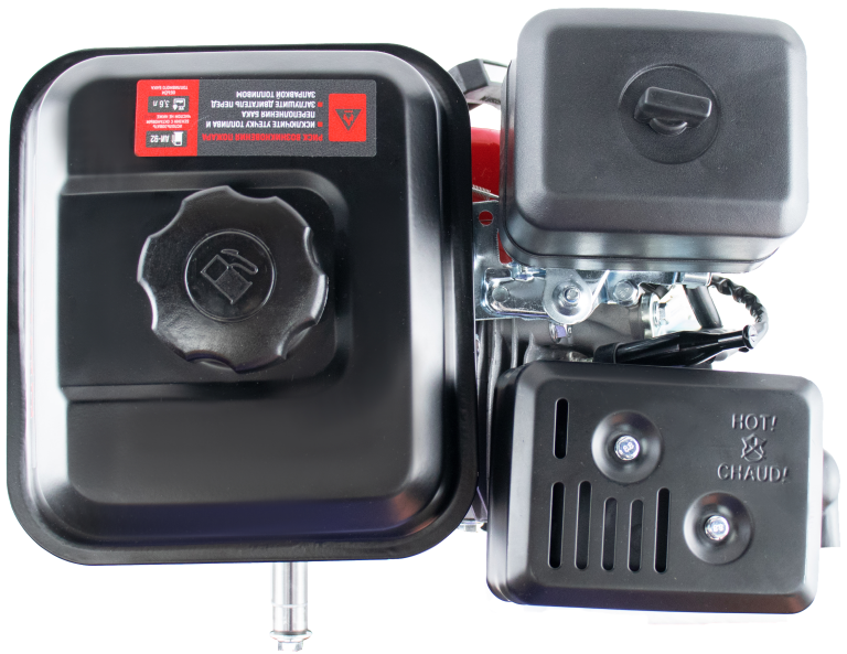 Двигатель VERTON GARDEN BS-168F/20D (196 см3,4.8кВт/6.5л.с,Ø вала 20мм (шпонка), 13,2/3600 Н*м/(об/мин), V 3.6 л., ручн. зап., выкл., распредвал сталь, автопрерыватель с датчиком уровня масла, крышка бака винт, фильтр комбин. (бумага+паралон), прорез