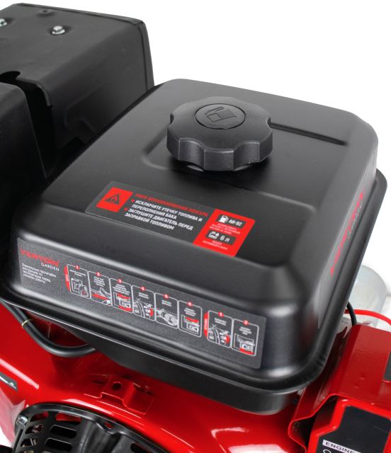 Двигатель VERTON GARDEN BS-192FD/25D (445 см3, 12,5кВт/17л.с,Ø вала 25мм (шпонка), 27/3600 Н*м/(об/мин), V 6 л., ручн/эл. зап, замок зажигания, реле тока, распредвал сталь, автопрерыватель с датчиком уровня масла, крышка бака винт, фильтр комбин.