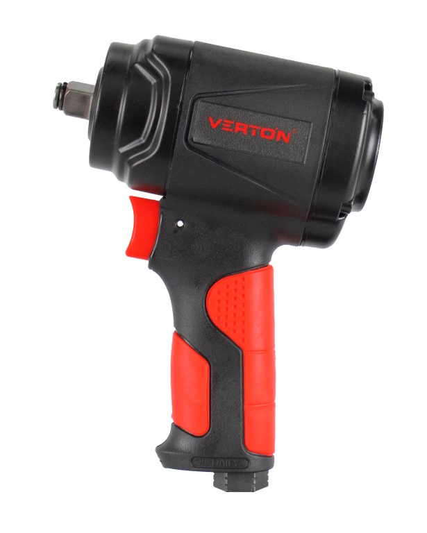 Пневматический гайковерт Verton Air PW600 Mini (патрон-1,2",давл.6,3, макс.крутящ.момент-600н.м,вращение-8000 об/мин,расх.возд-150 л/мин) (5шт/кор)