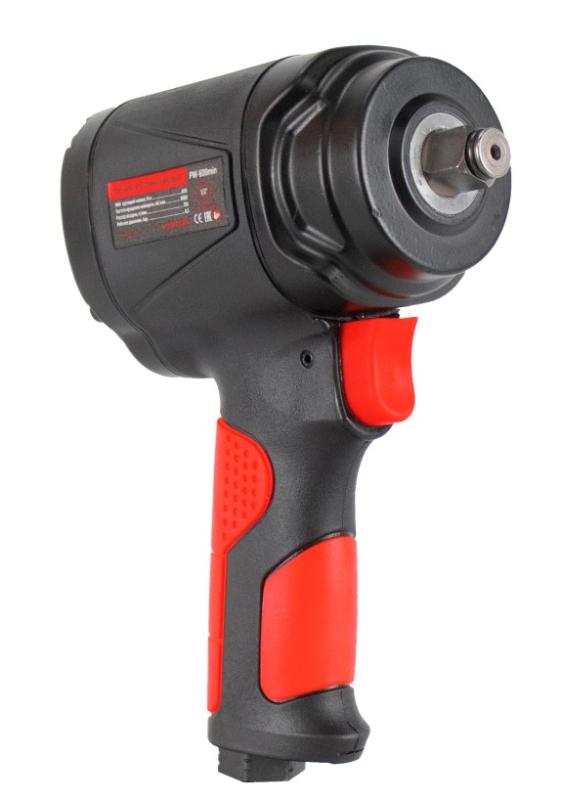 Пневматический гайковерт Verton Air PW600 Mini (патрон-1,2",давл.6,3, макс.крутящ.момент-600н.м,вращение-8000 об/мин,расх.возд-150 л/мин) (5шт/кор)