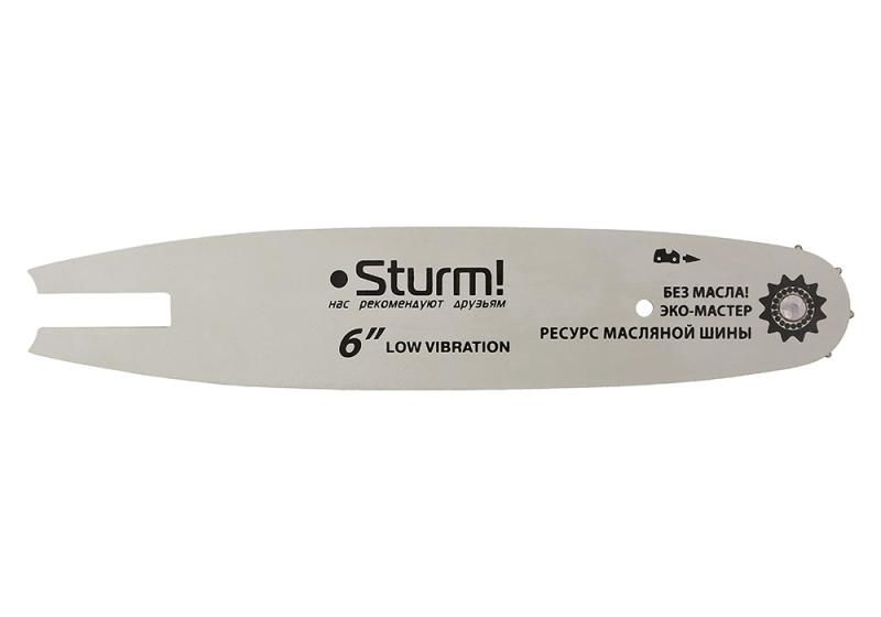 Пильная шина 6&amp;ampquot паз 1,1 мм, 1/4&amp;ampquot, 37 зв Sturm! Для CSC1804