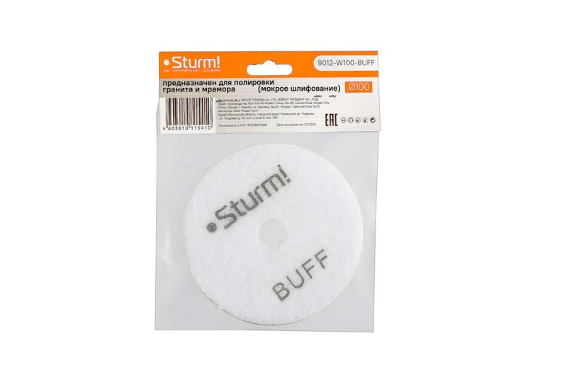 Круг шлифовальный гибкий Sturm! 9012-W100-BUFF