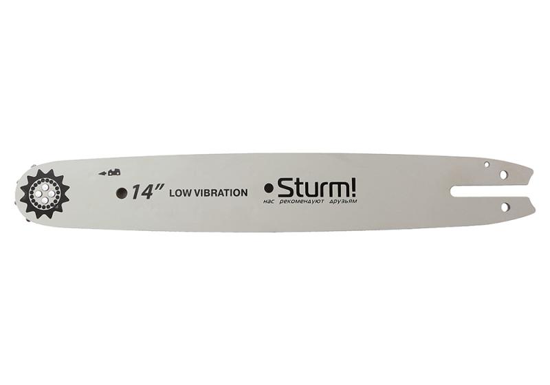 Пильная шина 14&amp;ampquot Sturm! Паз 1,3мм, 3/8&amp;ampquot, 50 зв, хвостовик St