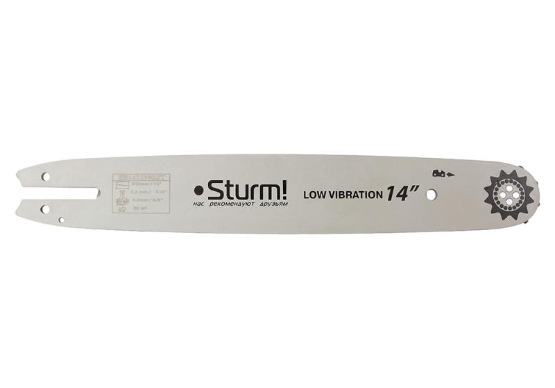 Пильная шина 14&amp;ampquot Sturm! Паз 1,3мм, 3/8&amp;ampquot, 50 зв, хвостовик St