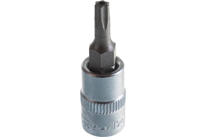 Бита-головка 1/4" Torx с отверстием Т20 BERGER