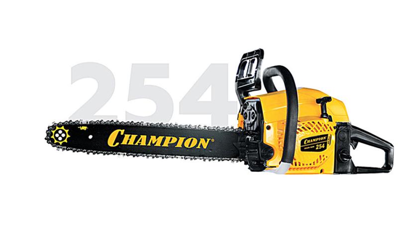Бензопила CHAMPION 254 - 45см/18"-0,325"-1,5-72 (2.5 кВт, легкий старт, карбюратор Walbro 5,1 кг)