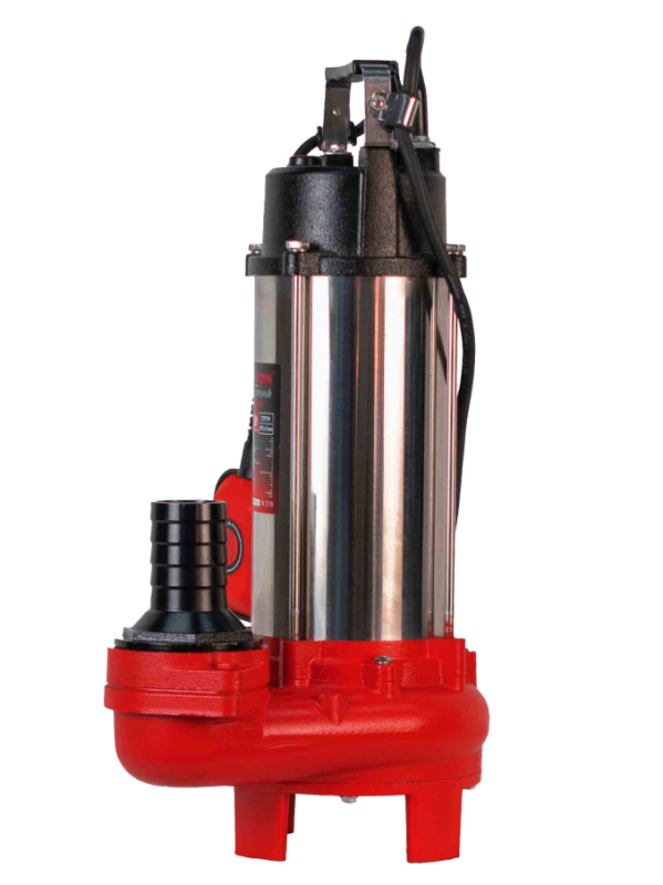 Насос фекальный погружной Verton AQUA FP-2200K (мощн.2200Вт,произв.690л/мин,макс. выс.16м,глуб. 5м,d вых.75мм,реж.нож, макс. размер частиц 35мм, поплавок)
