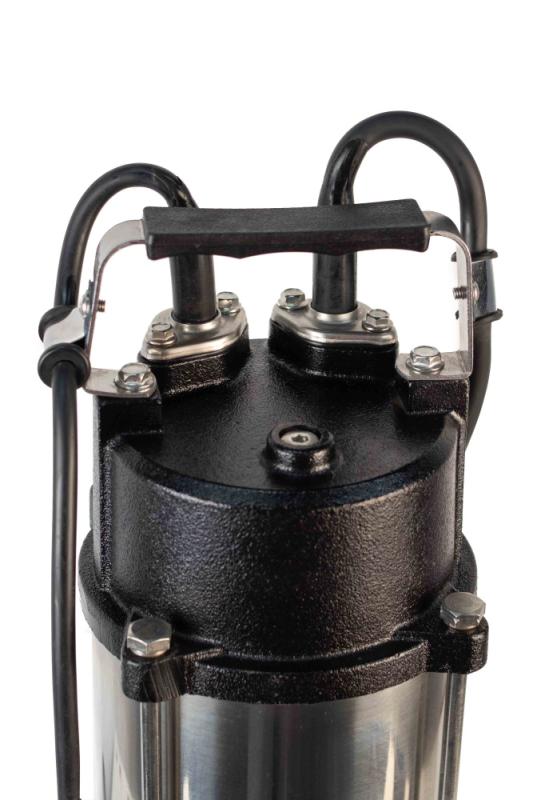 Насос фекальный погружной Verton AQUA FP-2200K (мощн.2200Вт,произв.690л/мин,макс. выс.16м,глуб. 5м,d вых.75мм,реж.нож, макс. размер частиц 35мм, поплавок)