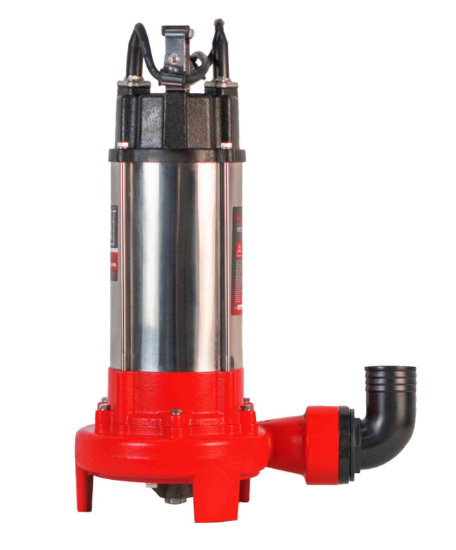 Насос фекальный погружной Verton AQUA FP-1100K (мощн.1100Вт,произв.320л/мин,макс.выс.9м,глуб. 5м,d вых.50мм,реж.нож, макс. размер частиц 35мм, поплавок)
