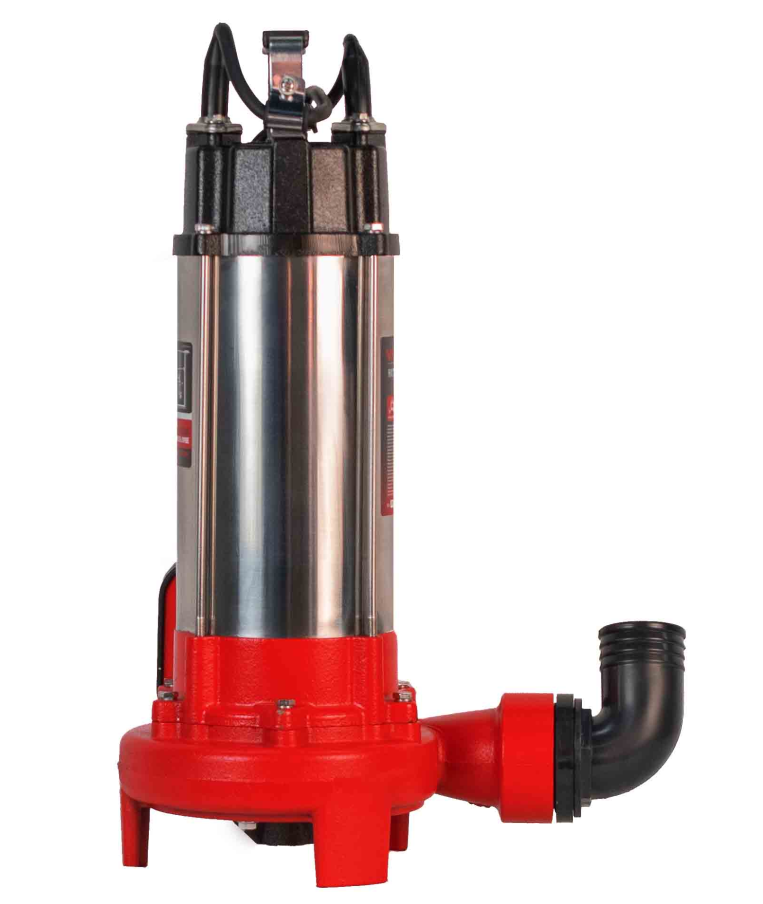 Насос фекальный погружной Verton AQUA FP-1500K (мощн.1500Вт,произв.380л/мин,макс.выс.16м,глуб. 5м,d вых.50мм,реж.нож, макс. размер частиц 35мм, поплавок)