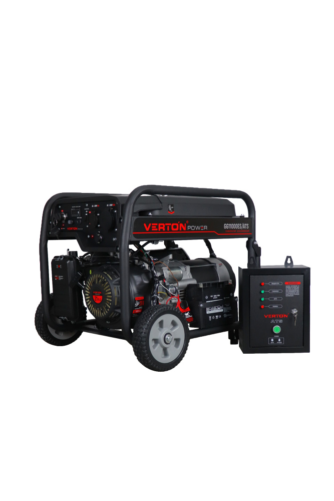 Генератор бензиновый VERTON POWER GG11000ES/ATS (9,5/10,5 кВт 230В/50, 21л.с.550 см3)+Блок управления ATS 8500ES/11000ES (230/50,Макс.мощность 11 кВт)