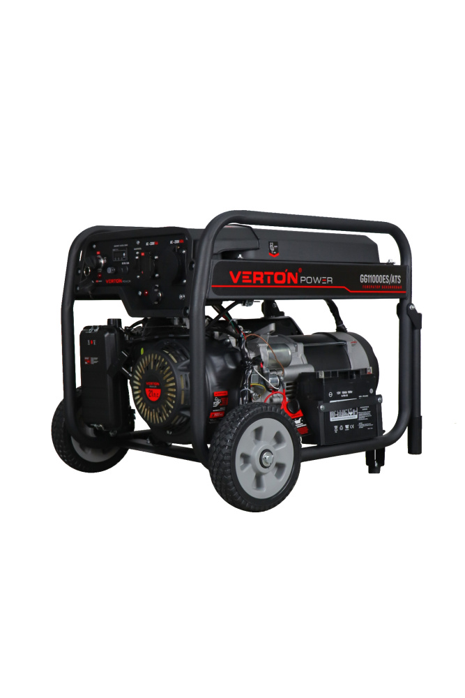 Генератор бензиновый VERTON POWER GG11000ES/ATS (9,5/10,5 кВт 230В/50, 21л.с.550 см3)+Блок управления ATS 8500ES/11000ES (230/50,Макс.мощность 11 кВт)