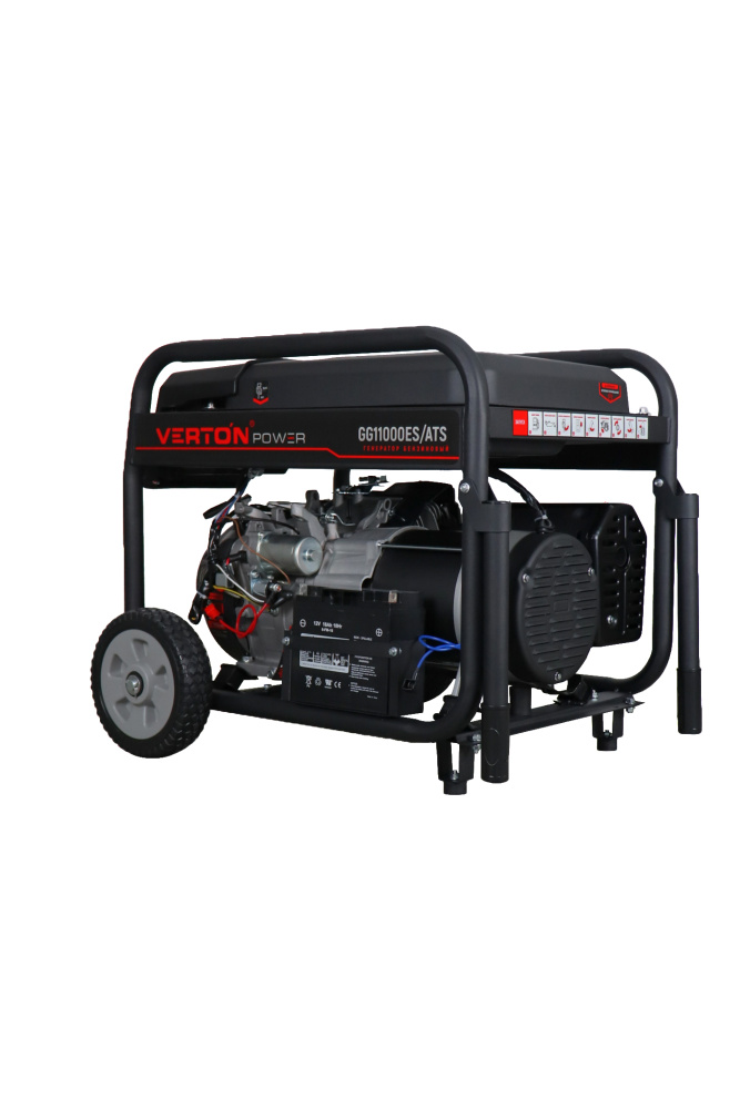 Генератор бензиновый VERTON POWER GG11000ES/ATS (9,5/10,5 кВт 230В/50, 21л.с.550 см3)+Блок управления ATS 8500ES/11000ES (230/50,Макс.мощность 11 кВт)