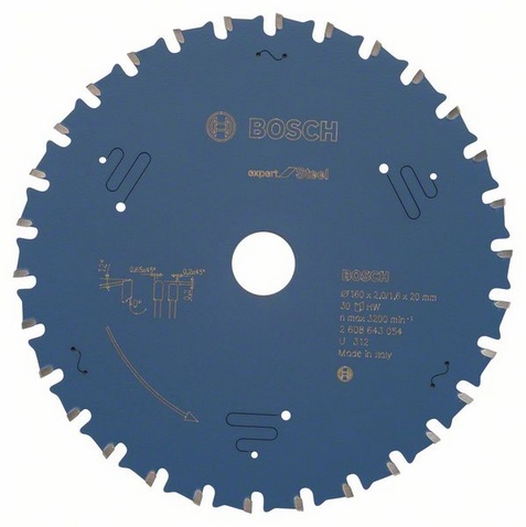 BOSCH Пильный диск EXР SL (черные металлы) 160х20-30Т