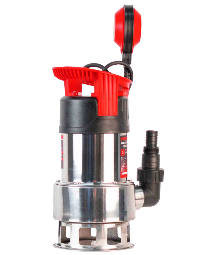 Дренажный насос фекальник для грязной воды Verton AQUA DP750/35SE (мощн.750Вт.,напр. 230/50 В/Гц.,макс. выс.8 м.,произв.225 л/мин.,макс.темп. 35.,IPX8.,нижн.забор воды.,диаметр частиц 35мм.нержав.корпус,внешний поплавок) - 4 шт/кор.