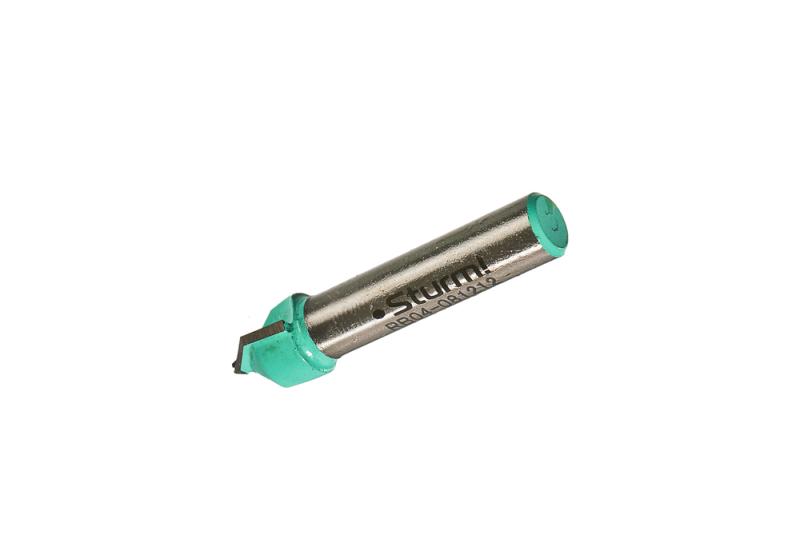 Фреза пазовая V-образная dxhxl 12x12x47,7 мм, хв.8 Sturm!