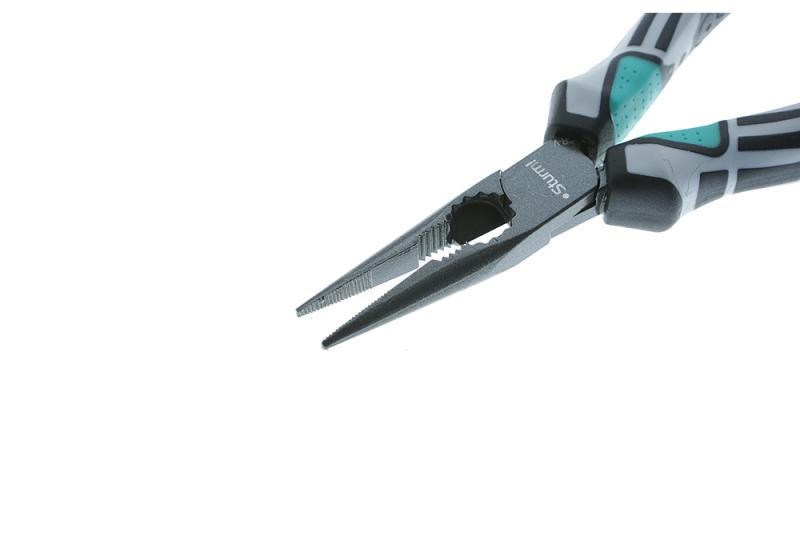 Длинногубцы, 160мм,  CrV сталь, TPE рукоятки, тефлоновое покрытие, Sturm!