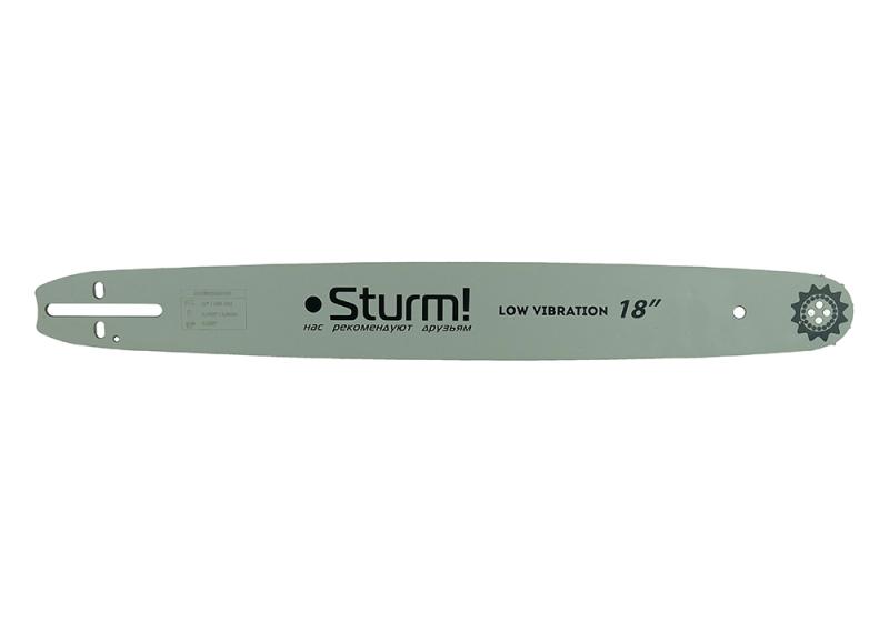 Пильная шина 18&amp;ampquot Sturm! Паз 1,5мм,0,325&amp;ampquot, 72зв, хвостовик POH (OREGON K095/A095)