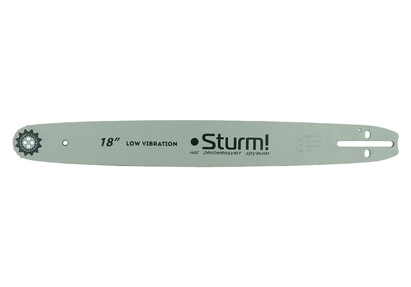 Пильная шина 18&amp;ampquot Sturm! Паз 1,5мм,0,325&amp;ampquot, 72зв, хвостовик POH (OREGON K095/A095)