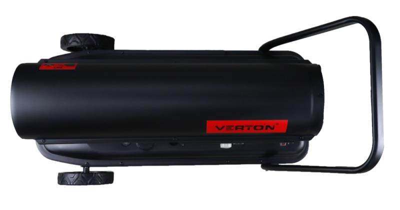 Дизельная тепловая пушка Verton Air DH-60М (Прям.нагрев,60кВт,1230м3/ч.,3.7кг/ч,бак 51л.,цифр. дисплей,манометр,защита от перегрева,колеса,дизель/керосин)