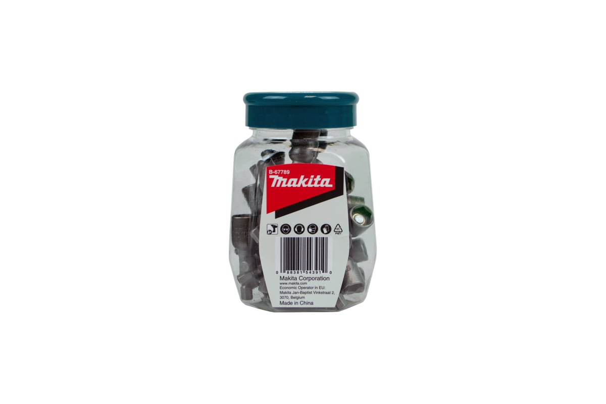 MAKITA Магнитная насадка для кровельных саморезов 10мм,-HEX1/4 (банка 30 шт.)