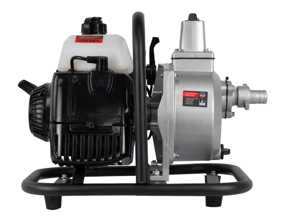 Мотопомпа Verton WP 25/130 (2-х тактная,1,5л.с./43см3, 25мм/1", 130л/мин,7,8м3/ч,h8м/25м,d5мм)