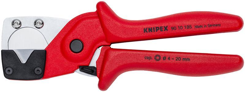Труборез-ножницы KNIPEX KN-9010185 для многослойных и пневматич. шлангов d 4-20 мм, L-185 мм
