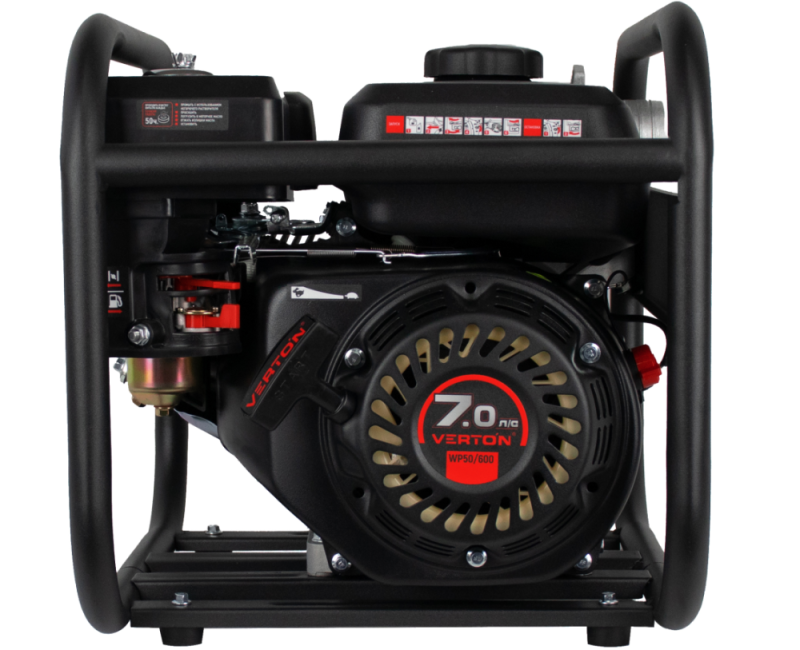 Мотопомпа Verton WP 50/600 (7л.с/212см3,50мм/2", 600л/мин,36м3/ч,h8м/26,d8мм)