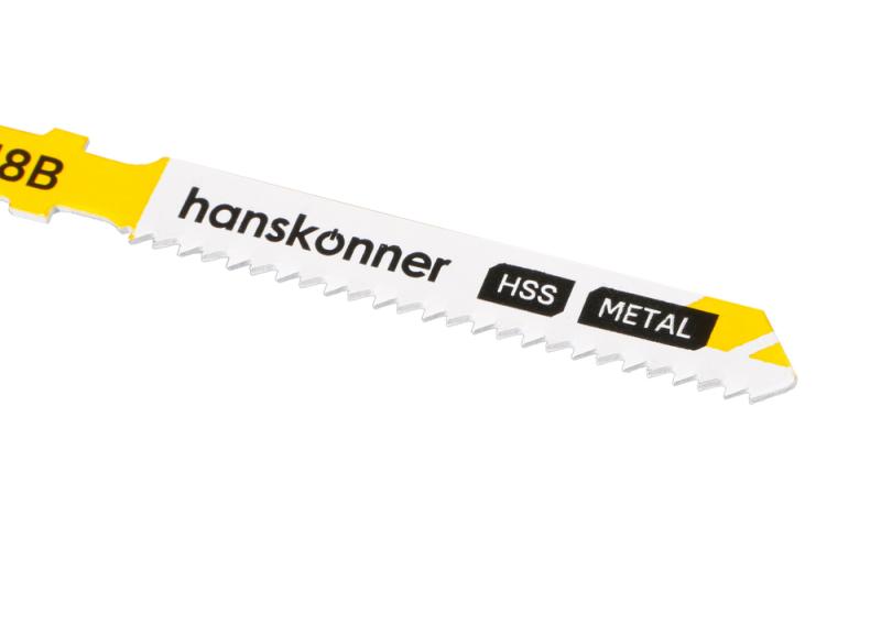 Пилки для лобзика по металлу 2шт, T118B (лист 3-5мм, проф.10-30мм) Hanskonner