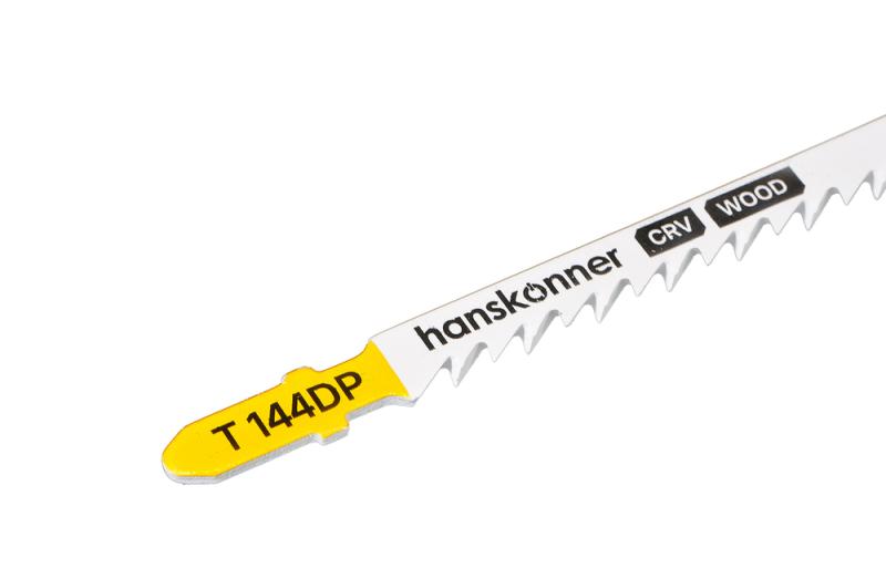 Пилки для лобзика по дереву 2шт, T144DP (дер 5-50мм, пласт&lt30мм) Hanskonner