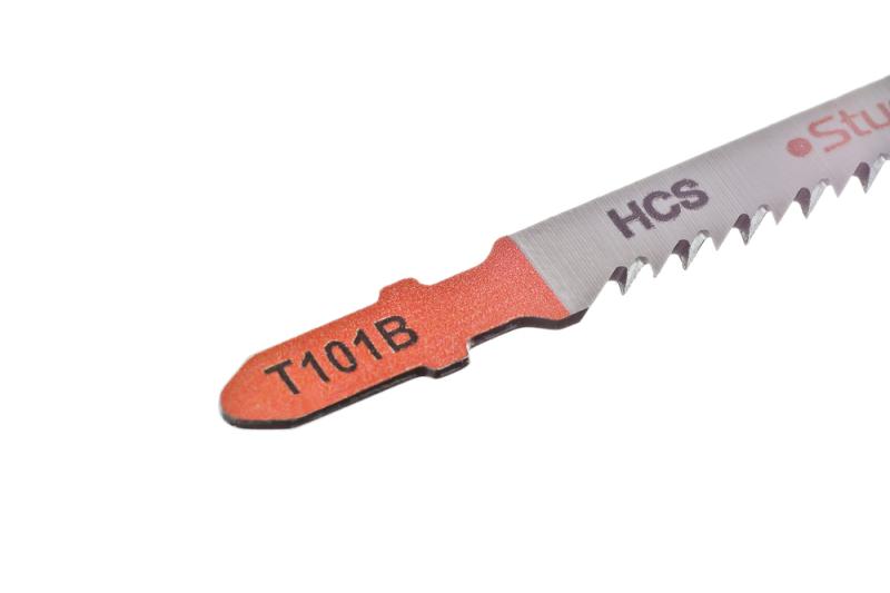 Пилки для лобзика по дереву T101B, 2 шт, 100х75мм, шаг зуба 2,5мм, чистый прямой рез, HCS, Sturm!