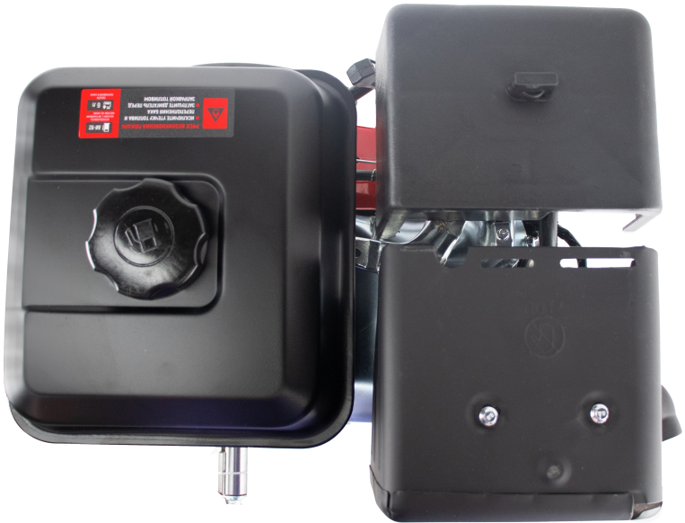 Двигатель VERTON GARDEN BS-190F/25D (420 см3, 11кВт/15л.с,Ø вала 25мм (шпонка), 23/3600 Н*м/(об/мин), V 6 л., ручн. зап., выкл., распредвал сталь, автопрерыватель с датчиком уровня масла, крышка бака винт, фильтр комбин. (бумага+паралон), прорез. рук