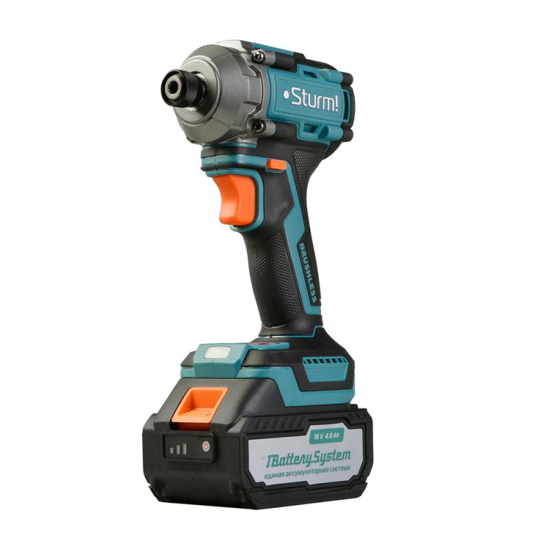 CD250H Винтоверт ударн б/щ Sturm!, 18В, 1BatterySystem, 250Нм, 1/4&amp;ampquot, 1x4.0Ач, кейс