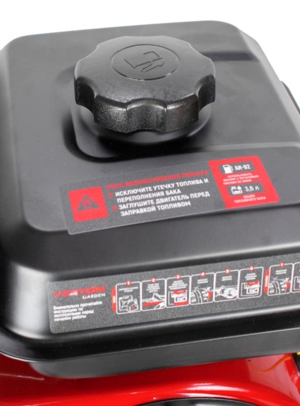 Двигатель VERTON GARDEN BS-176F/25S (223 см3, 5,8кВт/8л.с,Ø вала 25мм (шлицы: прямобочный, 6 шт., 20 мм внутр.Ø), 14/3600 Н*м/(об/мин), V 3.6 л., ручн. зап., выкл., распредвал сталь, автопрерыватель с датчиком уровня масла, крышка бака винт, фильтр к