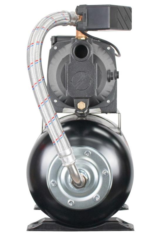 Насосная станция автоматическая Verton AQUA PS1400CL/24(Удлиненный чугун.корпус,1400Вт,230В/50Гц,Qmax 66л/мин,V24л,max забор 9м,Hmax56м,Ø вх./вых.1",Р 1,5-3 бар,Tmax жидк.0-60°C,соед.шланг 32 мм,встр.эжектор, крыльчатка PPO,кнопка питания сети)