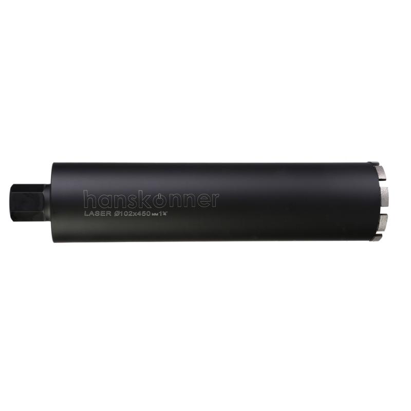 Коронка алмазная LASER по железобетону 102 мм, 1 1/4&ampquot , L=450мм, Hanskonner
