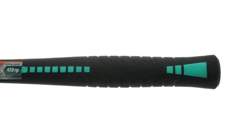 Молоток-гвоздодер, 450 г, кованый боек, обрезиненная рукоятка Sturm!