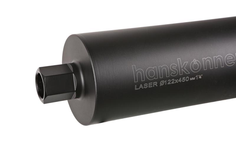 Коронка алмазная LASER по железобетону 122 мм, 1 1/4&amp;ampquot , L=450мм, Hanskonner