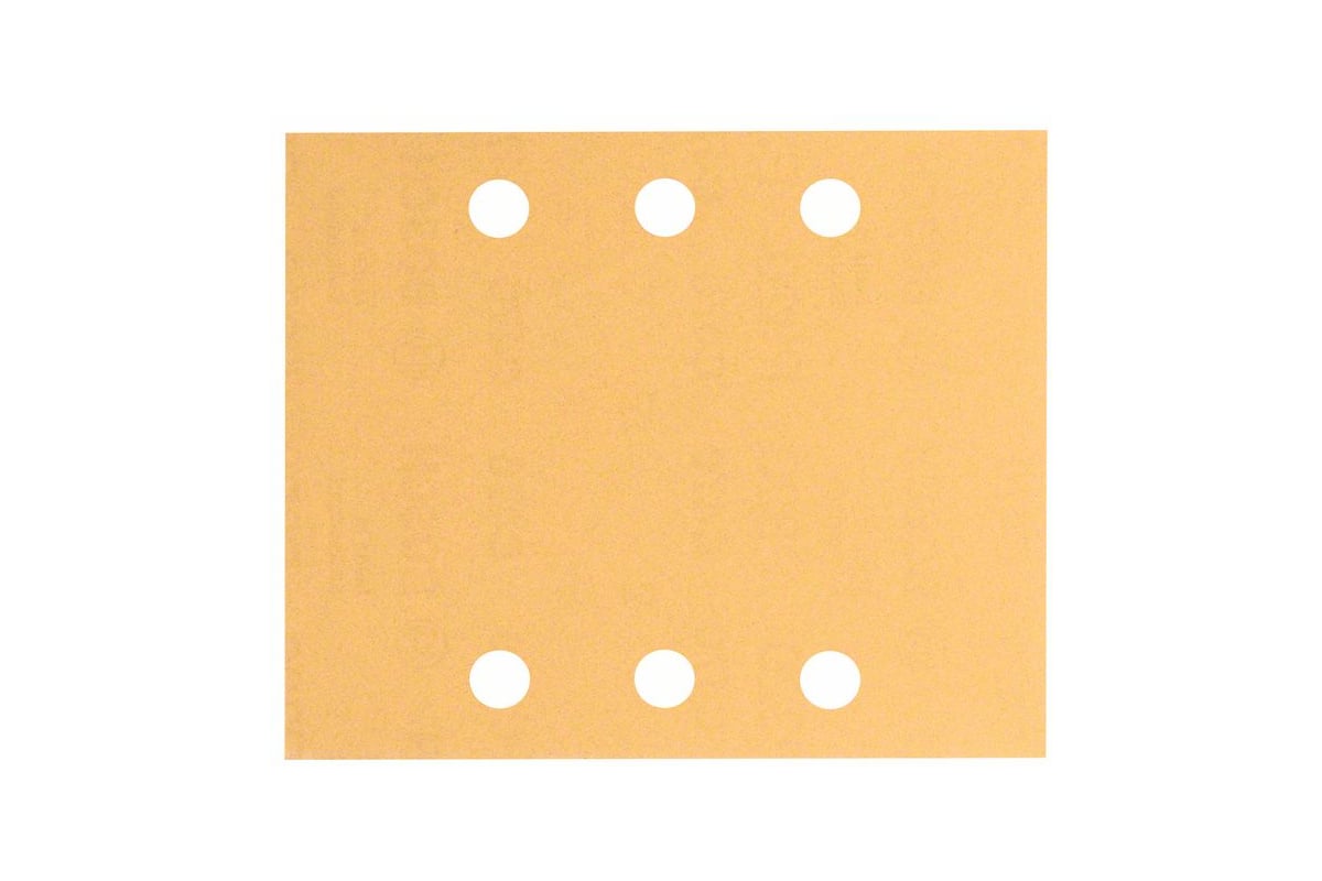 BOSCH Шлифлист B.f. Wood+Paint 115*140 мм K40-1, 6 отверстий (10 шт.)