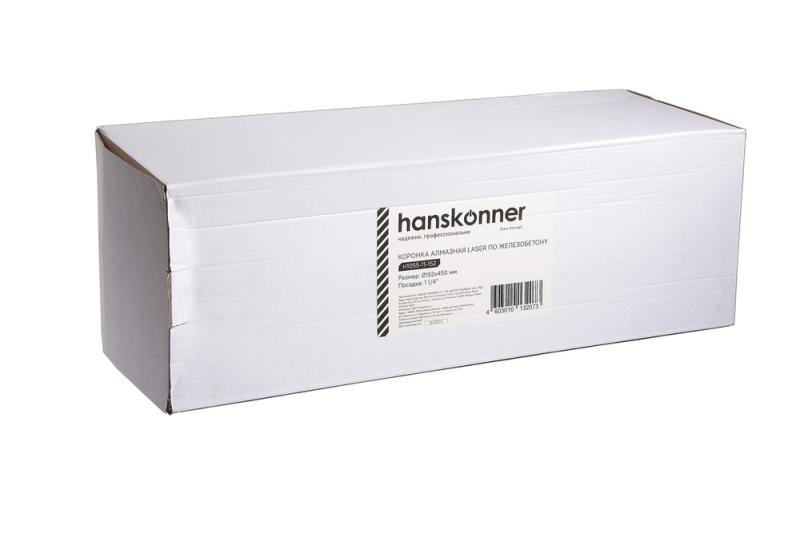 Коронка алмазная LASER по железобетону 152 мм, 1 1/4&ampquot , L=450мм, Hanskonner