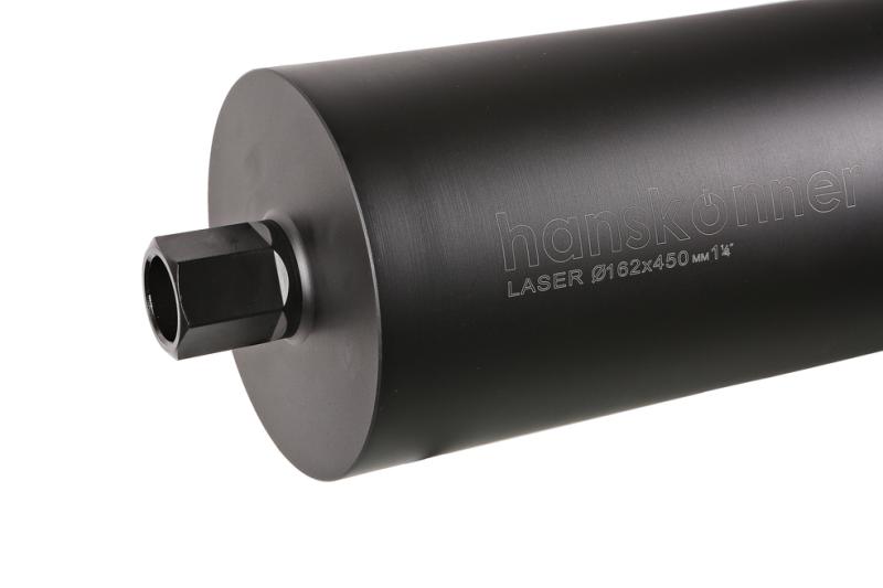 Коронка алмазная LASER по железобетону 162 мм, 1 1/4&amp;ampquot , L=450мм, Hanskonner